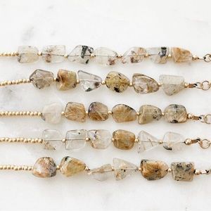 Citrine gemstone beaded bracelet!!